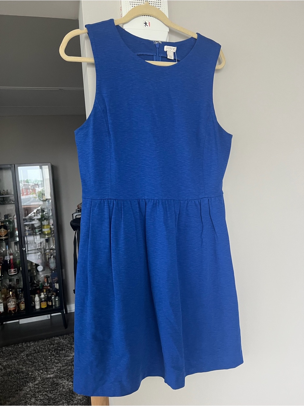 J. Crew Women’s Cobalt Blue Sleeveless Fit-and-Flare Dress